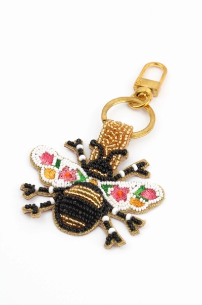 My Doris Beaded Bee Keyring